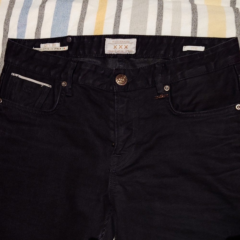 Scotch and Soda XXX Lot 22 LAVA TEARS TYE denim jeans mens 28x30